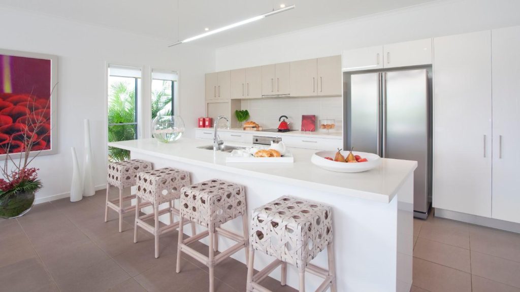Compact Island or Peninsula layout Kitchen Design 