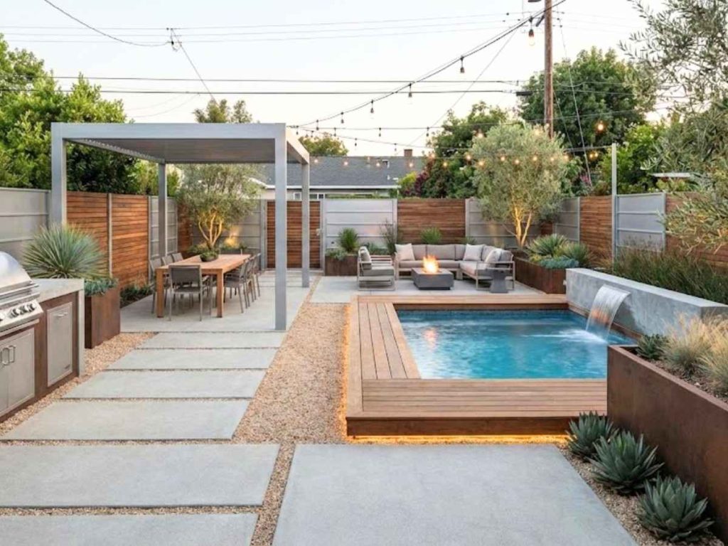 cheap backyard ideas no gras